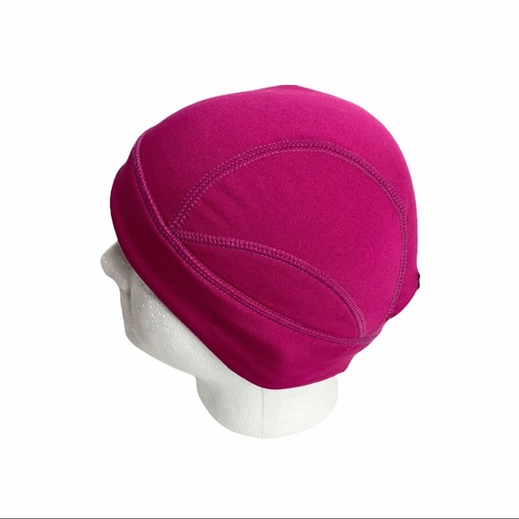Pink Lands End POLARTEC® Power Stretch® Hat With Ponytail Opening - Picture 3 of 10
